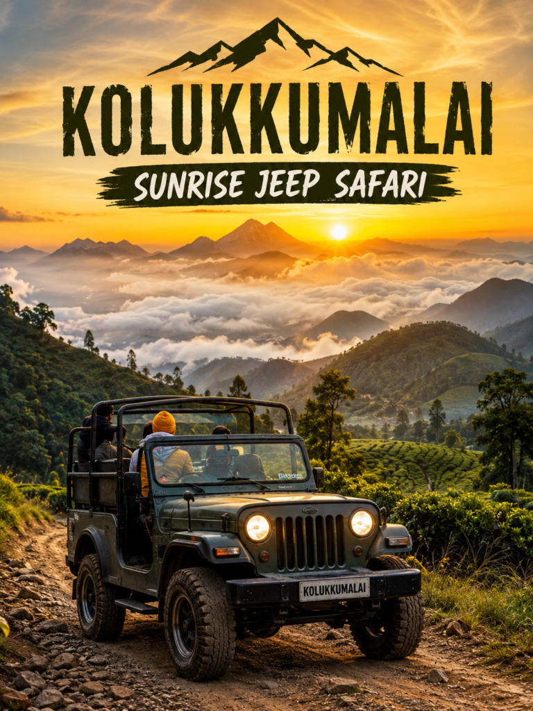 Sunrise Jeep Safari in Kolukkumalai